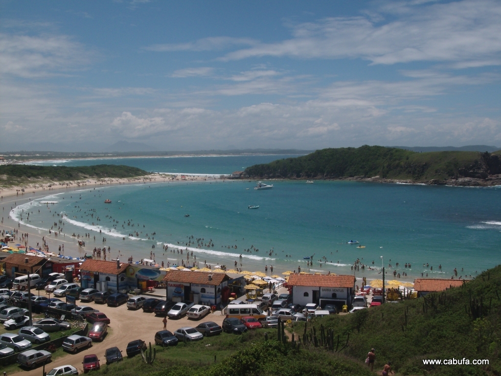 Foto de cima do morro na Praia das Conchas