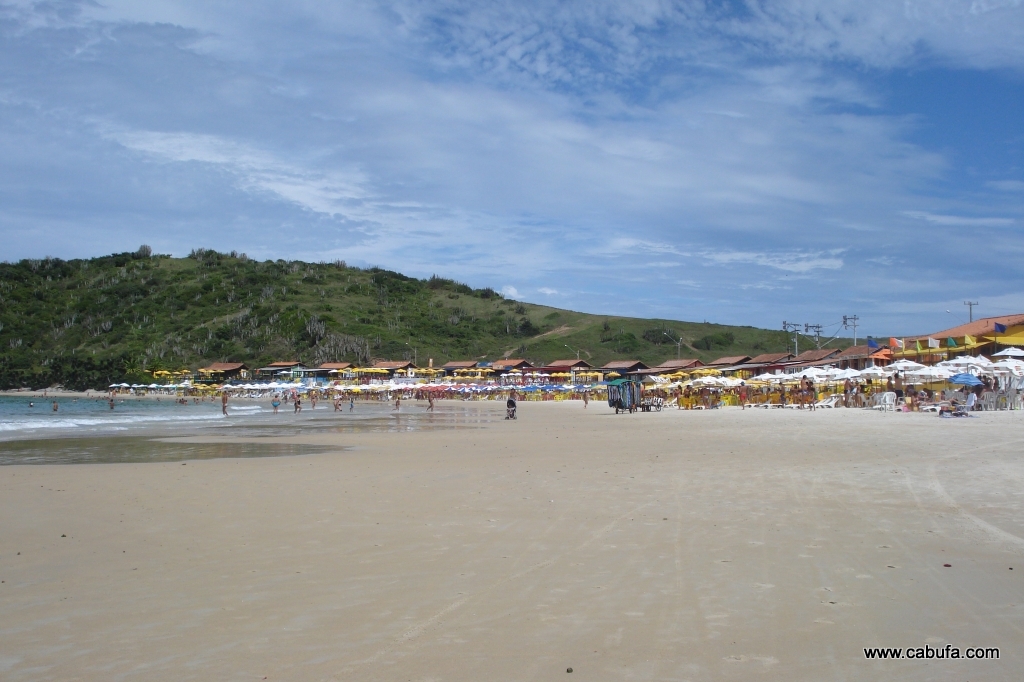 Imagem de cima do morro na Praia das Conchas